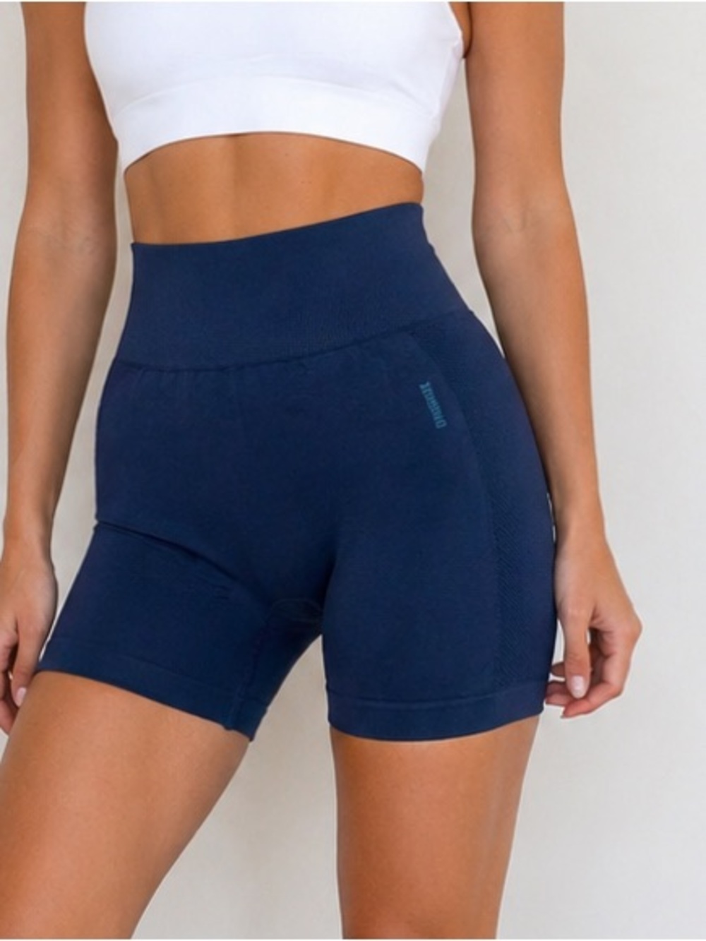 Gymshark Navy Seamless High Waisted Biker Shorts Compression size S